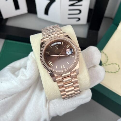 Rolex Day-Date 18K Gold Wrapped Chocolate Dial GM Factory V2 40mm